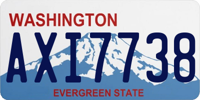 WA license plate AXI7738
