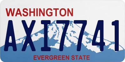 WA license plate AXI7741
