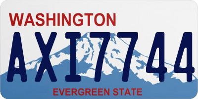 WA license plate AXI7744