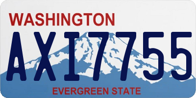 WA license plate AXI7755