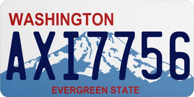 WA license plate AXI7756