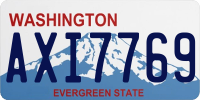 WA license plate AXI7769