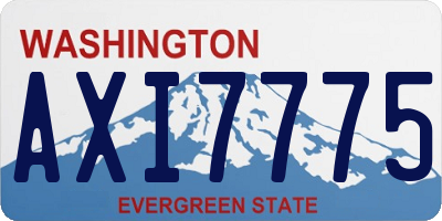 WA license plate AXI7775