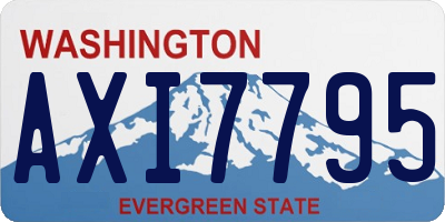 WA license plate AXI7795