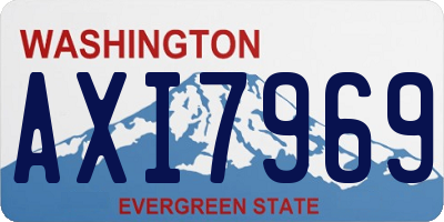 WA license plate AXI7969