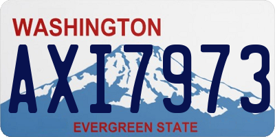 WA license plate AXI7973