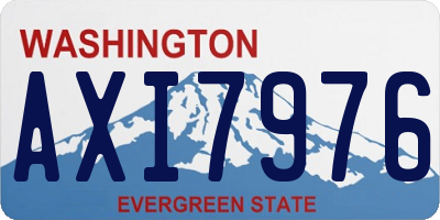 WA license plate AXI7976