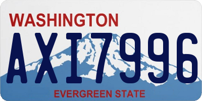 WA license plate AXI7996