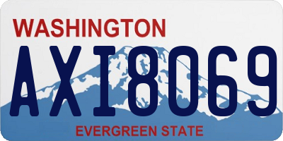 WA license plate AXI8069