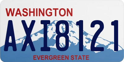 WA license plate AXI8121