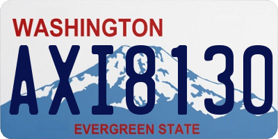 WA license plate AXI8130
