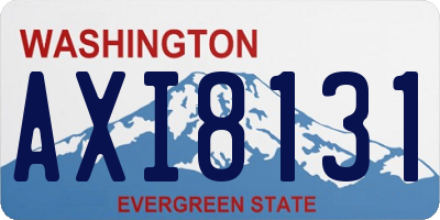 WA license plate AXI8131