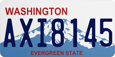 WA license plate AXI8145