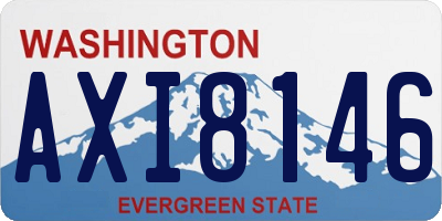 WA license plate AXI8146