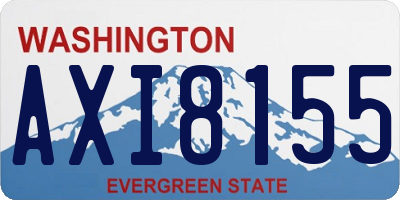 WA license plate AXI8155