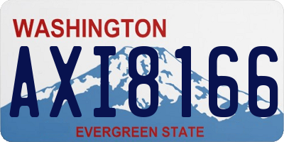 WA license plate AXI8166