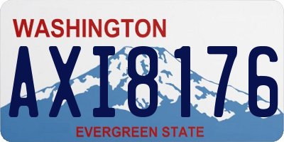 WA license plate AXI8176