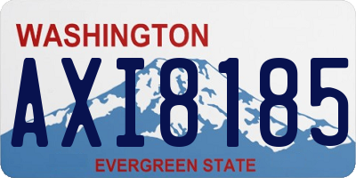 WA license plate AXI8185