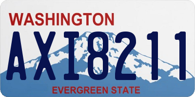 WA license plate AXI8211