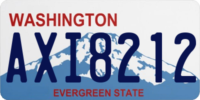 WA license plate AXI8212