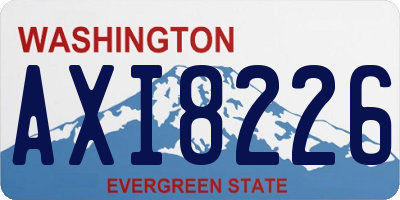WA license plate AXI8226