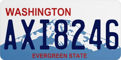 WA license plate AXI8246