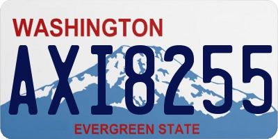 WA license plate AXI8255