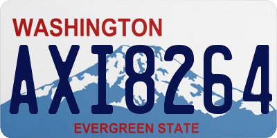 WA license plate AXI8264