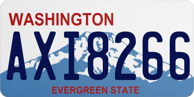 WA license plate AXI8266