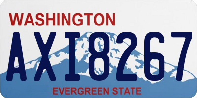 WA license plate AXI8267