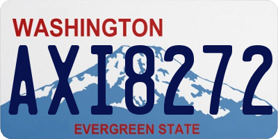 WA license plate AXI8272