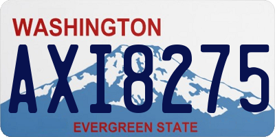 WA license plate AXI8275