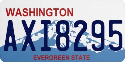 WA license plate AXI8295