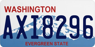 WA license plate AXI8296
