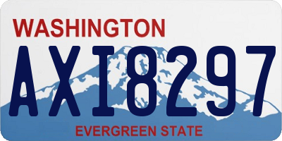 WA license plate AXI8297