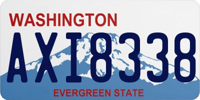 WA license plate AXI8338