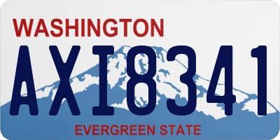 WA license plate AXI8341