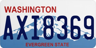 WA license plate AXI8369