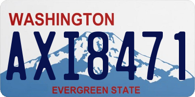 WA license plate AXI8471