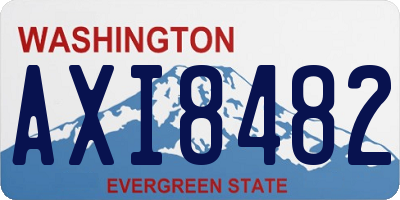 WA license plate AXI8482