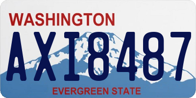 WA license plate AXI8487