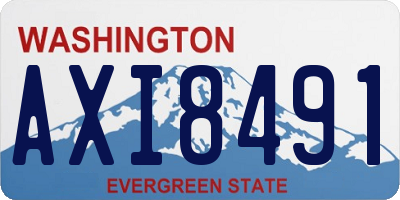WA license plate AXI8491