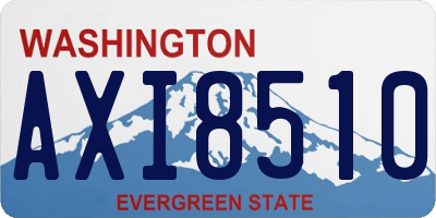 WA license plate AXI8510