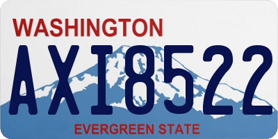 WA license plate AXI8522