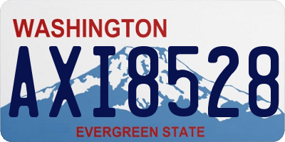 WA license plate AXI8528