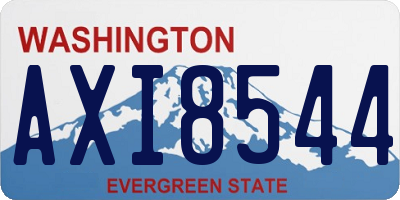WA license plate AXI8544