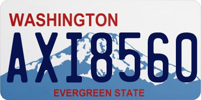 WA license plate AXI8560