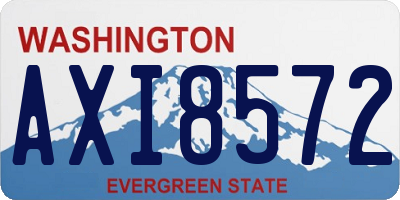 WA license plate AXI8572