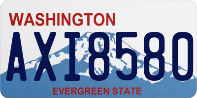 WA license plate AXI8580