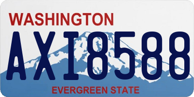 WA license plate AXI8588